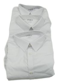 Nové - 3x - Bílá košile s dlouhým rukávem M&S