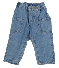 Modré cargo turecké rifle H&M