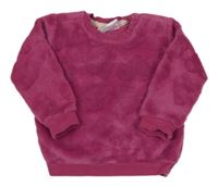 Svetlovínový á plyšová mikina so srdiečkami Ergee