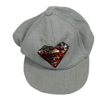 Sivá melírovaná šiltovka so znakem z překlápěcích flitrů - Superman H&M