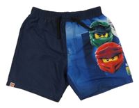 Tmavomodro-modré plážové kraťasy s lego NINJAGO LEGO