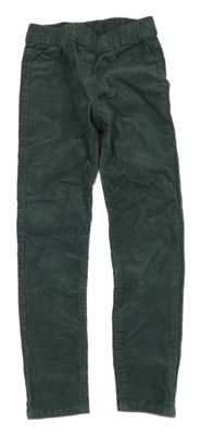 Šedokhaki elastické manšestráky H&M