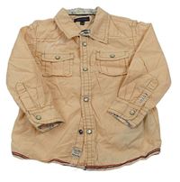 Oranžovo-bílá pruhovaná košile Tommy Hilfiger