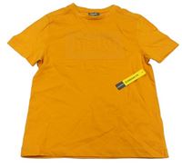 Oranžové tričko s nápisom zn. Everlast