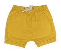 Hořčicové bavlněné baggy kraťasy PatPat
