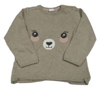 Hnedý sveter s ňufáčikom  zn. H&M