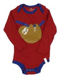 Tmavočervené body s lenochodem Kuniboo