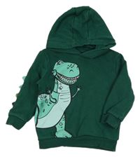 Tmavozelená mikina s Rexem a kapucí - Toy Story George