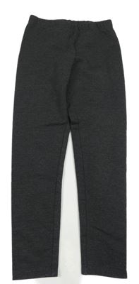 Tmavosivé melírované teplákové legíny Alive