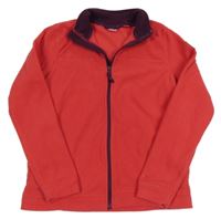 Malinová fleecová propínací funkční mikina Crivit