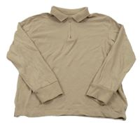 Hnědé polo triko Next