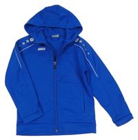 Safírová sportovní propínací mikina s kapucí Jako