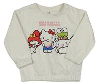 Biela mikina s Hello Kitty a přáteli Primark