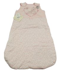 Nové - růžovo-bílý květovaný zateplený spací pytel s Bambim George