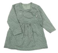 Zelené vzorované bavlnené šaty