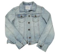 Svetlomodrá rifľová bunda