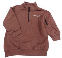 Vínová mikina s nápisom Next