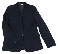 Tmavomodré společenské sako H&M