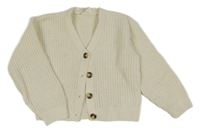 Smotanový prepínaci crop sveter H&M
