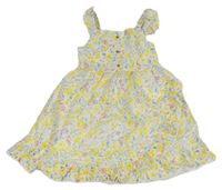 Smotanové kvetované plátenné šaty Tommy Bahama