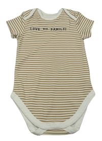 Bílo-hnědé pruhované body C&A