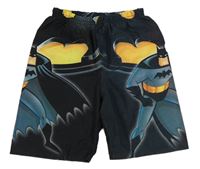 Černo-šedé plážové kraťasy - Batman