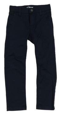 Tmavomodré chino slim nohavice S. Oliver