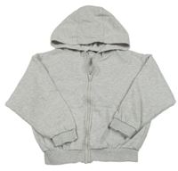 Svetlosivá melírovaná prepínaci mikina s kapucňou George