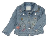 Světlemodrá riflová bunda s jednorožci Next