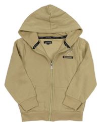 Béžová prepínaci mikina s diny a kapucňou Jeff&CO