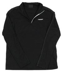 Černá sportovní mikina s logem Falcon