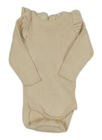 Béžové pletené body s volánikmi H&M