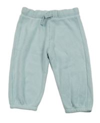 Svetlomodré plyšové rebrované tepláky M&S