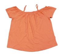 Korálové tričko s holými rameny C&A