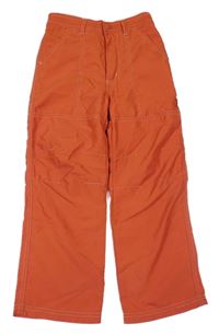 Oranžové outdoorové kalhoty 