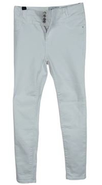 Dámské bílé skinny rifle s vysokým pasem New Look