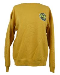 Pánska okrová mikina s potlačou