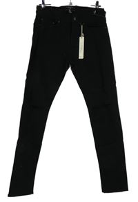 Nové - Pánské černé skinny rifle Forever21 vel. 32