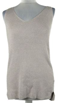 Dámska svetloružová svetrová vesta Vila