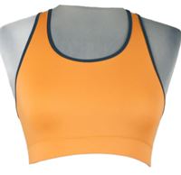 Dámsky oranžový športový crop top Crane
