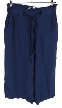 Dámske tmavomodré culottes nohavice Tchibo
