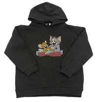 Černá mikina s Tom a Jerry s kapucí 