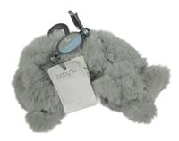 -Nové Sivé kožušinové papučky so slonom TU