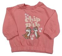 Růžová mikina s Chip a Dale Primark