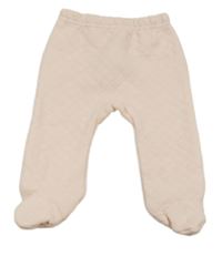 Světlerůžové prošívané teplákové polodupky 