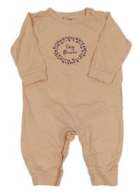 Svetloružový overal s nápisom Sinsay