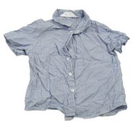 Modro-bílá pruhovaná košile H&M