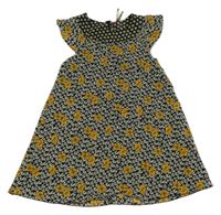 Čierne kvetované šaty Orchestra