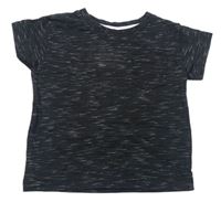 Čierne žíhané tričko Matalan