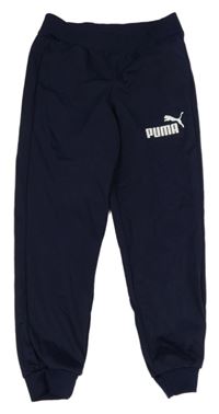 Tmavomodré sportovní tepláky Puma